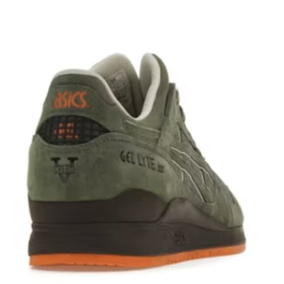 ASICS x Kith Gel-Lyte III Ronnie Fieg Sneaker in Militia Green Size 6 - Picture 2 of 9